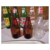 Vintage Tin Pepsi Trays & Vintage Glass