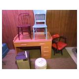 Dehumidifier, Air Cleaner, Vintage Desk & Chairs