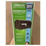 Gibraltar Mailboxes Garrison Steel Post-Mount Large Mailbox in Venetian Bronze not used