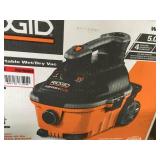 RIDGID 4 Gal. 5.0-Peak HP Portable Wet/Dry Vacuum not clean used works