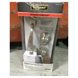 Defiant Springfield Single Cylinder Satin Nickel Door Handleset with Mushroom Knob in good condition