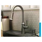 MOEN Glenshire Single-Handle Pull-Down Sprayer Kitchen Faucet with Reflex and Power Clean in Spot Resist Stainless in good condition