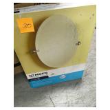 MOEN Banbury 26 in. x 23 in. Frameless Pivoting Wall Mirror in Brushed Nickel in good condition