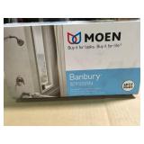 MOEN Banbury Single-Handle 1-Spray 1.75 GPM Tub and Shower Faucet with Valve in Spot Resist Brushed Nickel  USED in good condition