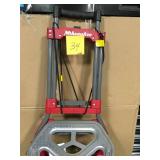 Milwaukee 150-lb 2-Wheel Red Steel Folding Hand Truck USED in good condition