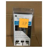 Architectural Mailboxes 4 in. x 4 in. Post Adapter in Black with 3 Mailbox Mounting Options in good condition