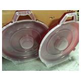 Christmas ornament ccontainers set of 2  in good condition