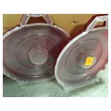 Christmas ornament ccontainers set of 2  in good condition