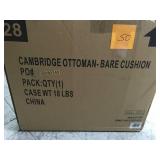 Hampton Bay Cambridge Ottoman Bare Cushion Collection not used
