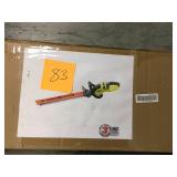 RYOBI ONE+ 22 in. 18-Volt Lithium-Ion Cordless Battery Hedge Trimmer (Tool Only) in good condition