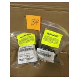 Jifram Easy Living 3 in. Metal Garment Slat Wall Hooks in Black (4/Bag) in good condition