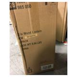 Hampton Bay 22 in. Rustic Wood Lantern with Metal Top in good condition