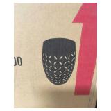 Noble House Lilac Dark Blue Round Metal Outdoor Side Table not used