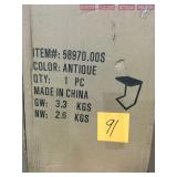 Oaklynn Antique Small C-Shaped Accent Table by Noble House not used