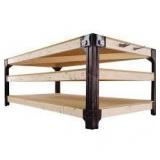 2 x 4 Basics Workbench with Shelflinks, Black not used