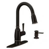 Moen 87791BRB Noell Single-Handle Pull-Down Sprayer Faucet in Mediterranean