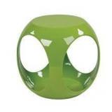 Slick Cube Green End Table by OSP Home Furnishings in good condition