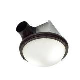 NuTone InVent Decorative Oil-Rubbed Bronze 80 CFM Ceiling Installation Bathroom Exhaust Fan with Light and White  not used