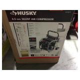 Husky 4.5 Gal. Portable Electric-Powered Silent Air Compressor not used
