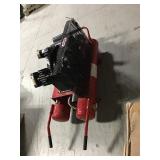 SPEEDWAY 9 Gal. 2 HP Wheelbarrow Design Electric Air Compressor with Run-Flat Tire IN like new conditions have small damage and missing filter cap