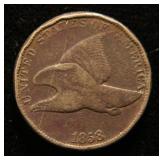 1858 large letters FLYING EAGLE CENT