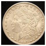 1887 MORGAN SILVER DOLLAR