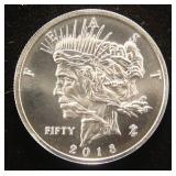 1 TROY OZ. .999 FINE SILVER 2018 ZOMBUCKS FEAST