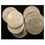 GROUP OF 8 EISENHOWER DOLLARS