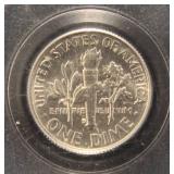 1964-D ROOSEVELT DIME MS64 PCGS SAMPLE SLAB RARE HOLDER
