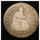 1854 SEATED LIBERTY QUARTER
