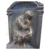 Pair of Antique Iron Bookends - The Thinker