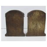 Pair of Antique Iron Bookends - The Thinker
