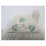 Pair of Signed BELLEEK Porcelain Teapots