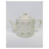 Pair of Signed BELLEEK Porcelain Teapots