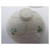 Pair of Signed BELLEEK Porcelain Teapots