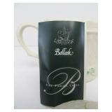 Pair of Signed BELLEEK Porcelain Teapots