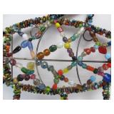 Very Cool Genuine Stone & Glass Bead Fish Coat/Hat Rack