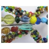 Very Cool Genuine Stone & Glass Bead Fish Coat/Hat Rack