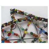Very Cool Genuine Stone & Glass Bead Fish Coat/Hat Rack