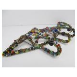 Very Cool Genuine Stone & Glass Bead Fish Coat/Hat Rack