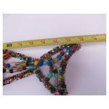 Very Cool Genuine Stone & Glass Bead Fish Coat/Hat Rack