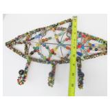 Very Cool Genuine Stone & Glass Bead Fish Coat/Hat Rack