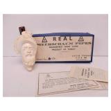 Vintage Carved Genuine MEERSCHAUM Figural Smoking Pipe
