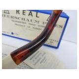 Vintage Carved Genuine MEERSCHAUM Figural Smoking Pipe