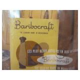 NOS Vintage Mid Century BARIBOCRAFT Cutting Board w/Knives