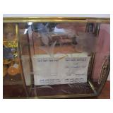 Lot of 5 VIA VERMONT Etched Glass Music Boxes