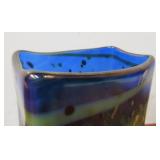 Hand Made Signed Art Glass Vase by Steve Palmer