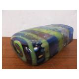 Hand Made Signed Art Glass Vase by Steve Palmer