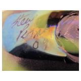 Hand Made Signed Art Glass Vase by Steve Palmer