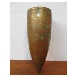 Antique Chinese Relief Hammered Copper Wall Vase